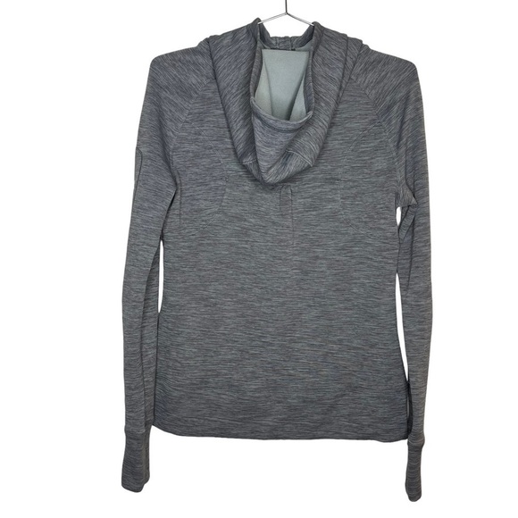 UNDER Armour Storm Full Zip Up Hooded Sweatshirt Thumb Holes Back Ruching - Picture 2 of 10